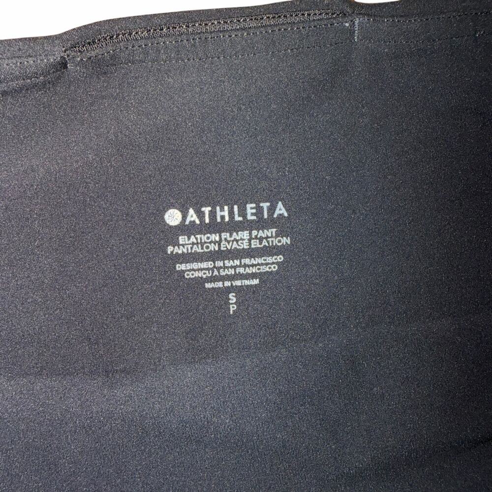 Athleta Elation Flare Pant Black High Rise Yoga Pants Women’s Small - Picture 5 of 7